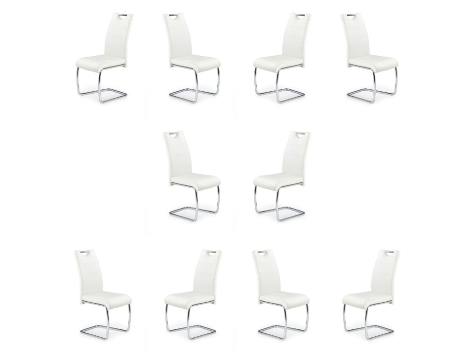 Dziesięć krzeseł białych - 0114