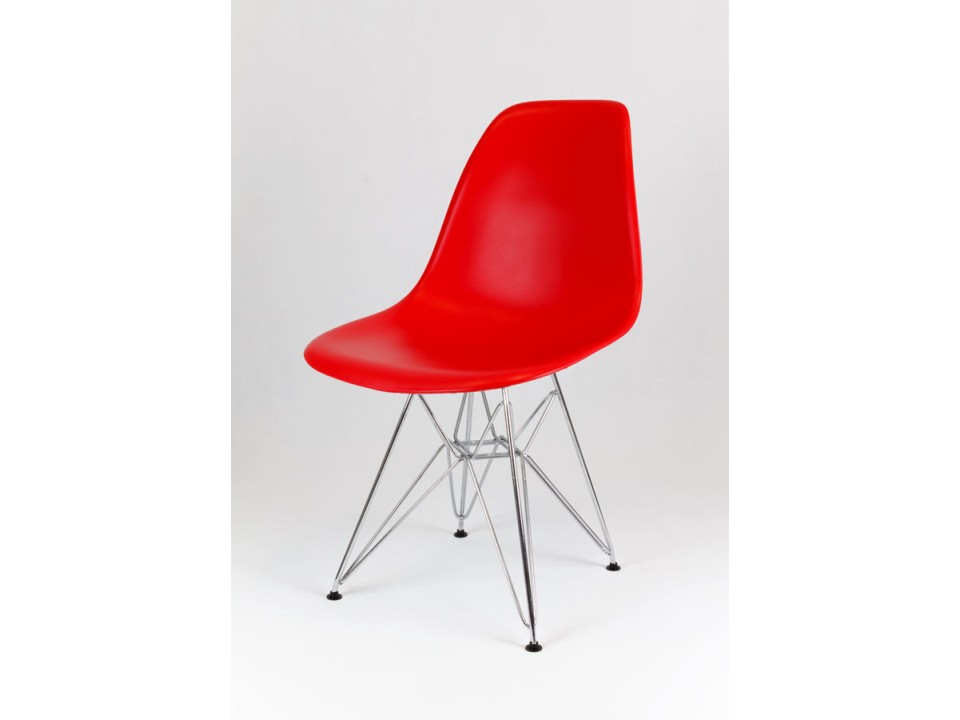 Sk Design Kr012 Czerwone Krzesło Chrom