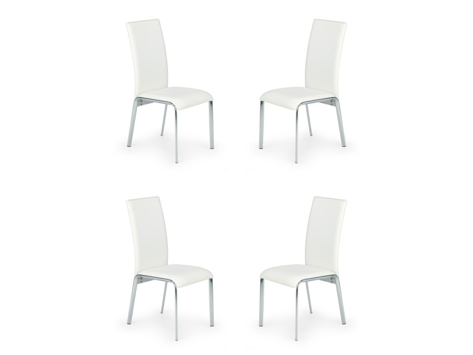 Cztery krzesła białe - 6453