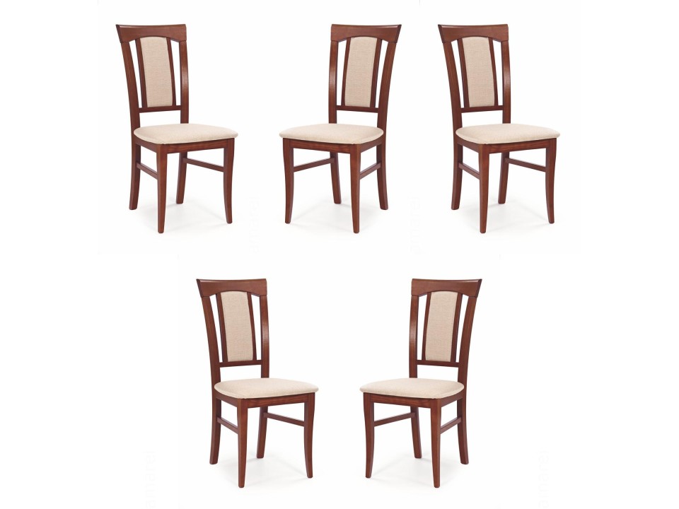 Pięć krzeseł czereśnia antyczna - 0855