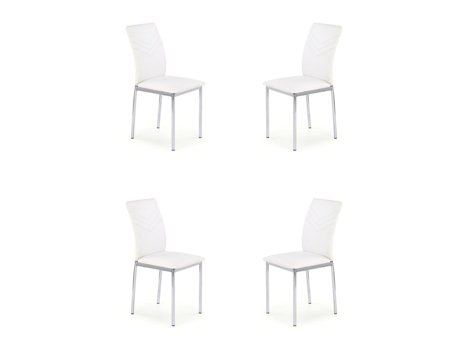 Cztery krzesła białe - 6705