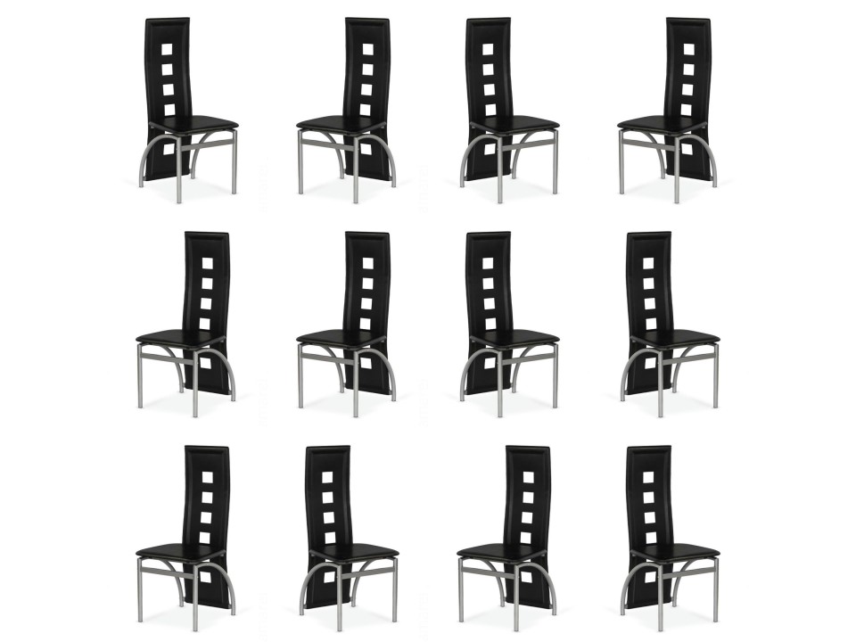 Dwanaście krzeseł czarnych - 7224