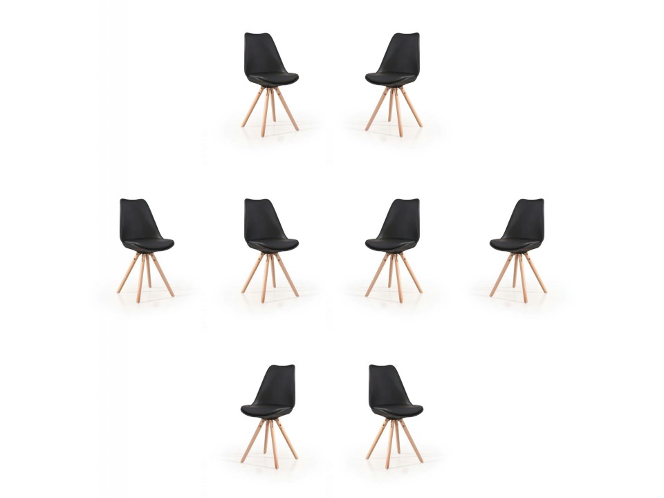 Osiem krzeseł czarnych - 8289