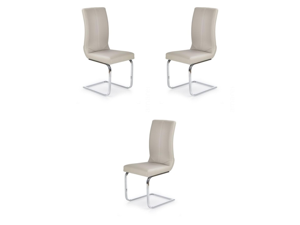 Trzy krzesła cappuccino - 0527