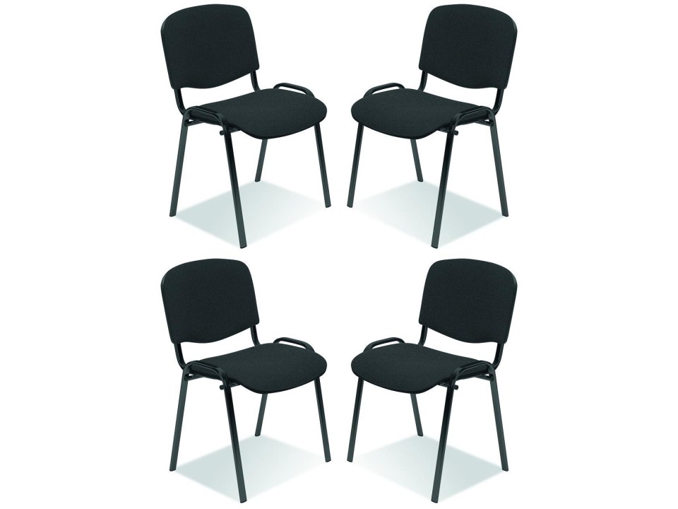 Cztery krzesła  ciemno szare - 0387