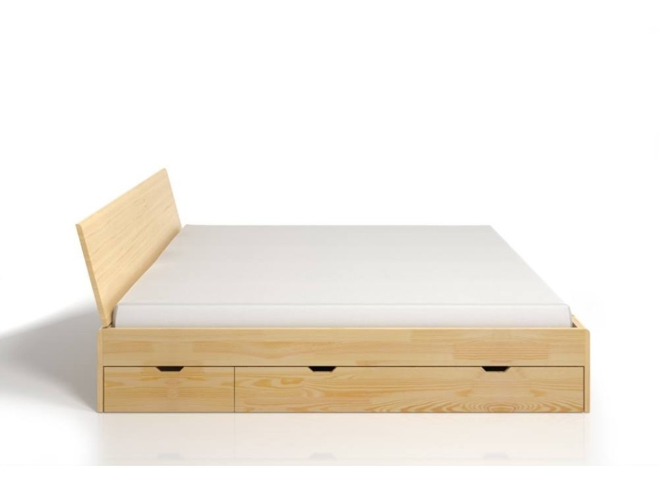 Łóżko drewniane sosnowe z szufladami Vestre Maxi & DR - Skandica