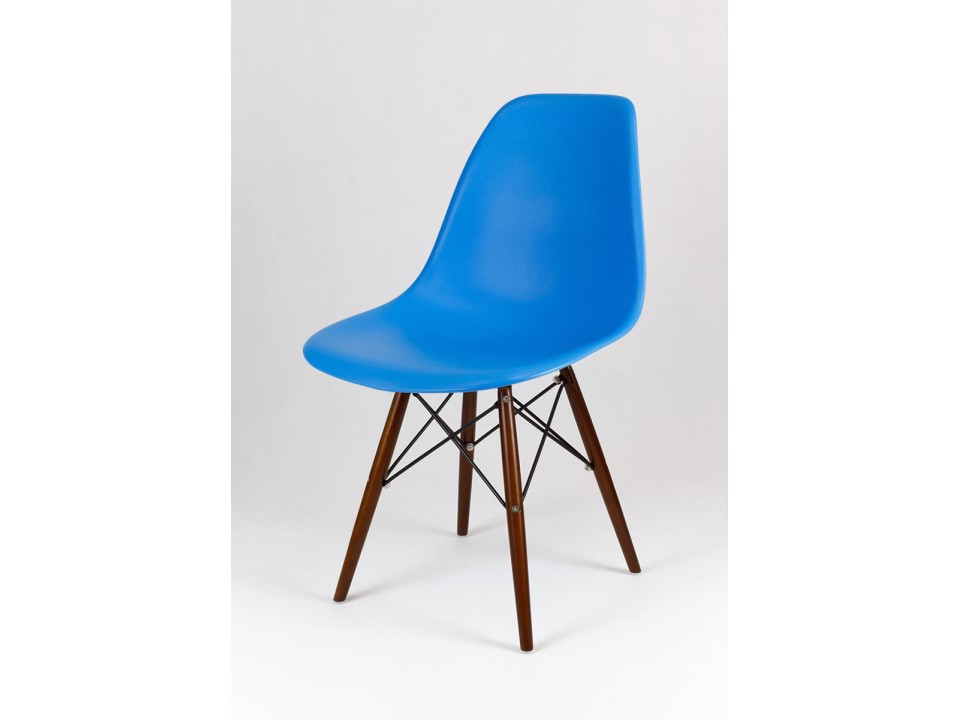 Sk Design Kr012 Niebieskie Krzesło Wenge