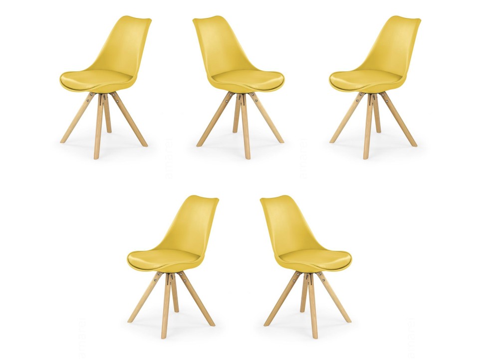 Pięć krzeseł żółtych - 1418