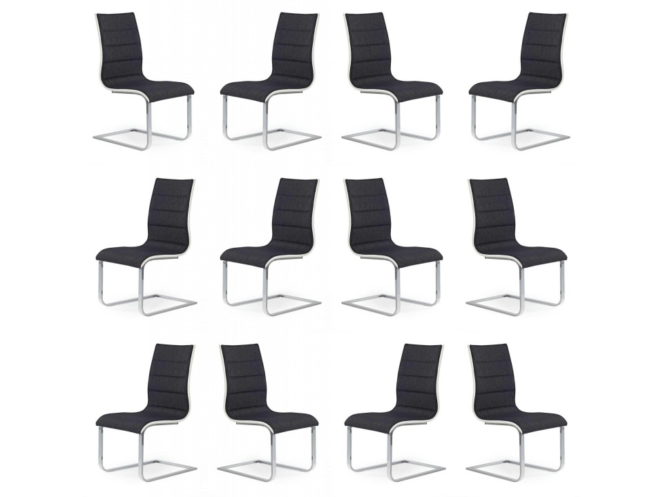 Dwanaście krzeseł grafitowych - 4863