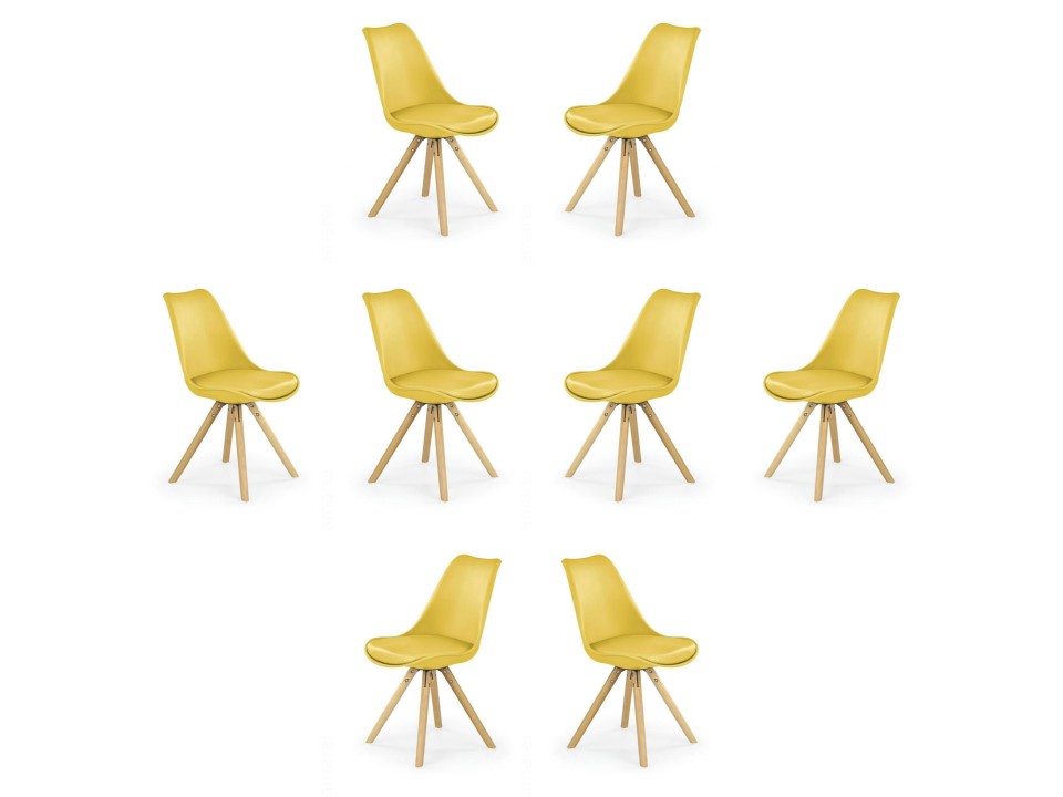Osiem krzeseł żółtych - 1418