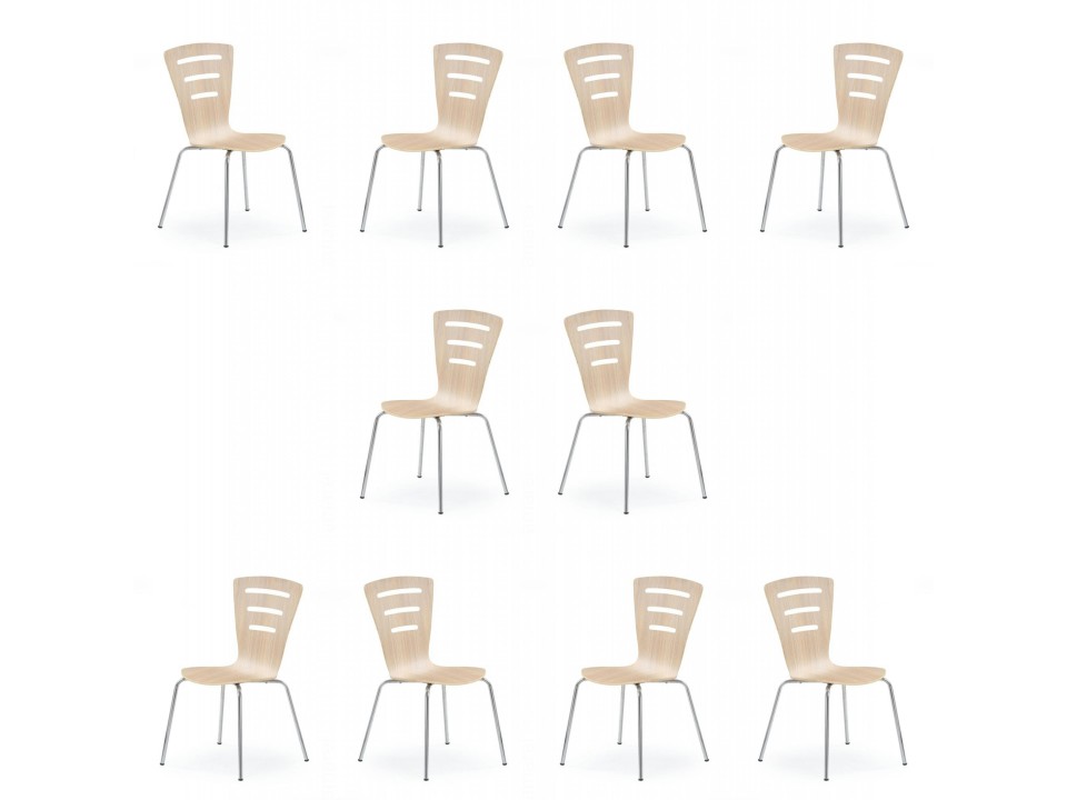 Dziesięć krzeseł dąb sonoma - 4312