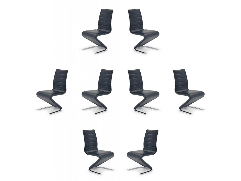 Osiem krzeseł czarnych - 7466