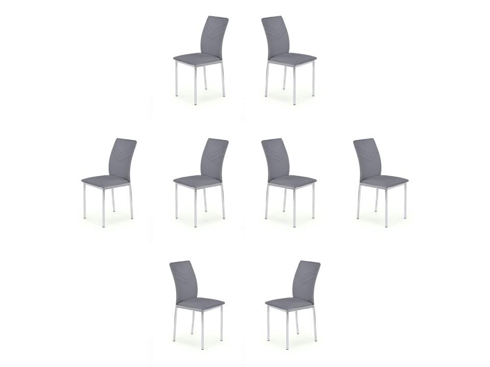 Osiem krzeseł popielatych - 2980