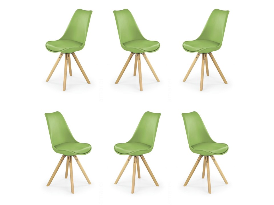 Sześć krzeseł zielonych - 1425