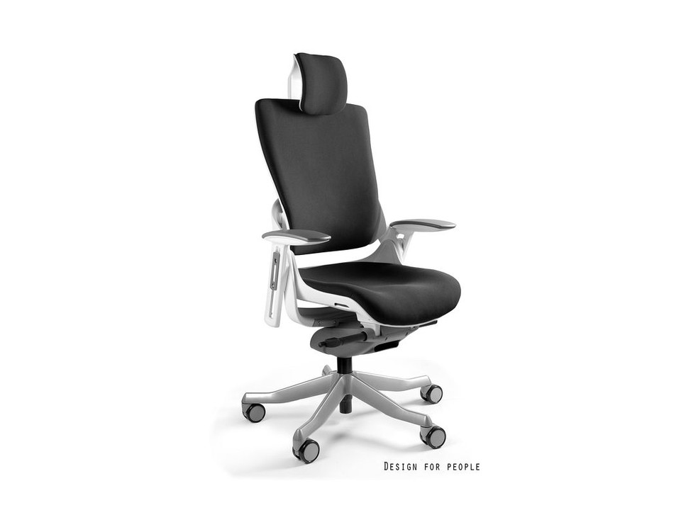 Fotel biurowy Wau 2 biały tkanina - Unique