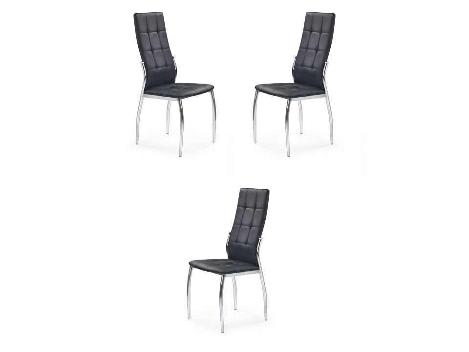 Trzy krzesła czarne - 0015