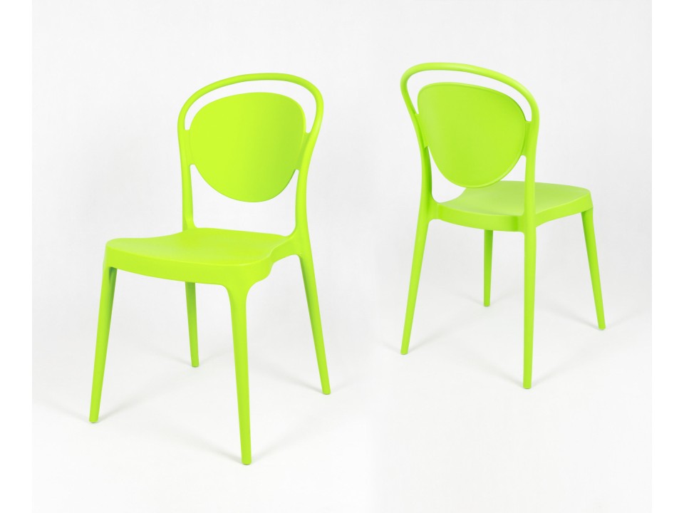 Sk Design Kr055 Zielone Krzesło Polipropylenowe