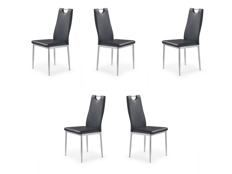 Pięć krzeseł czarnych - 8241