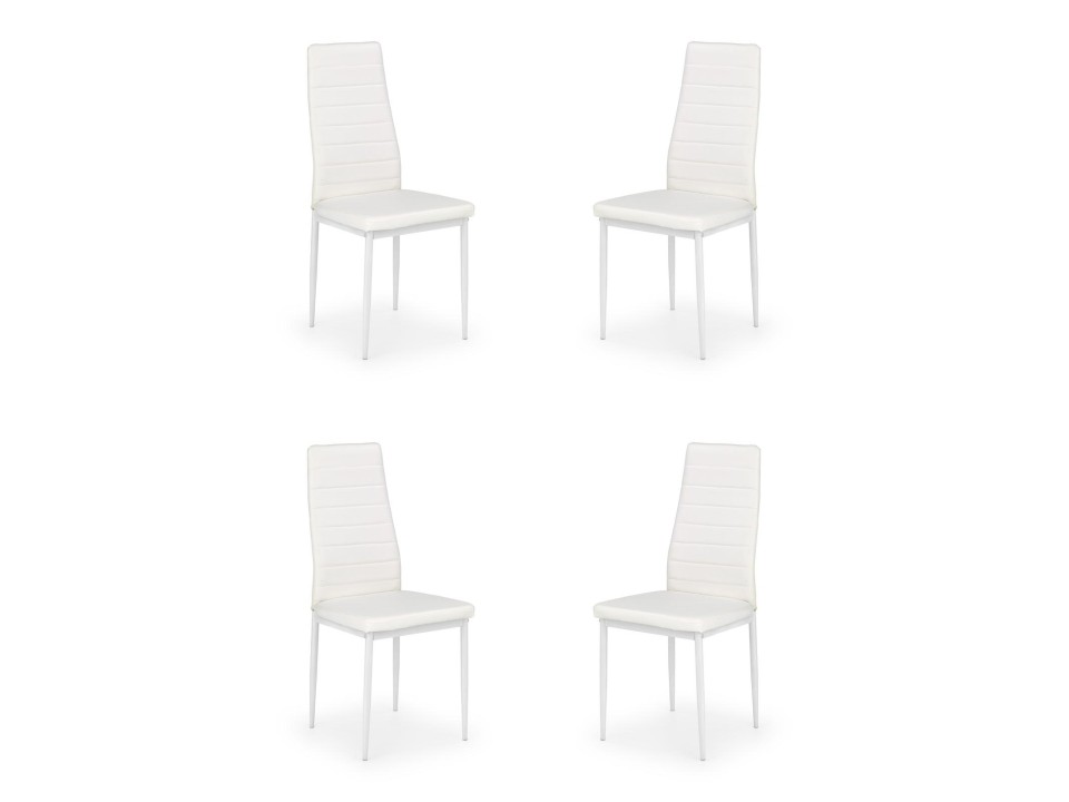 Cztery krzesła białe - 6194