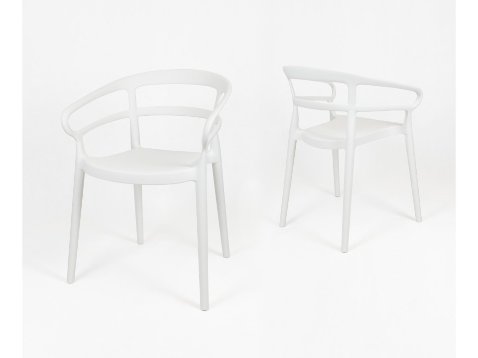 Sk Design Kr063 Białe Krzesło Polipropylenowe