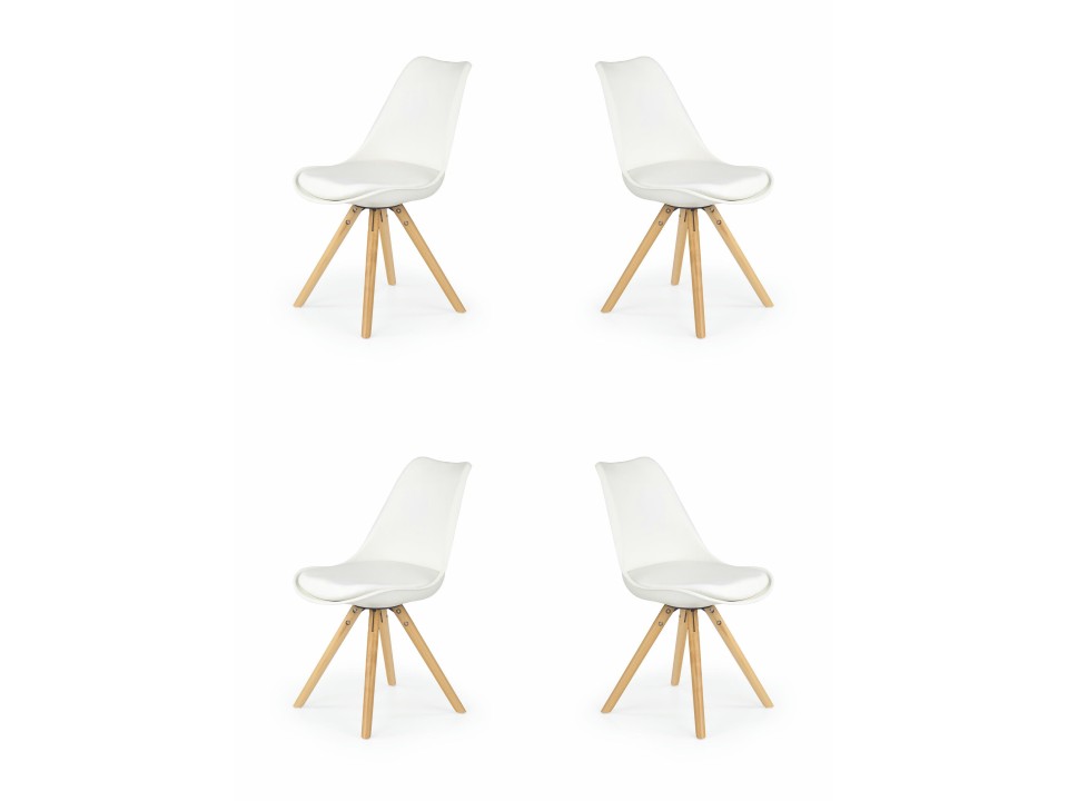 Cztery krzesła białe - 8210