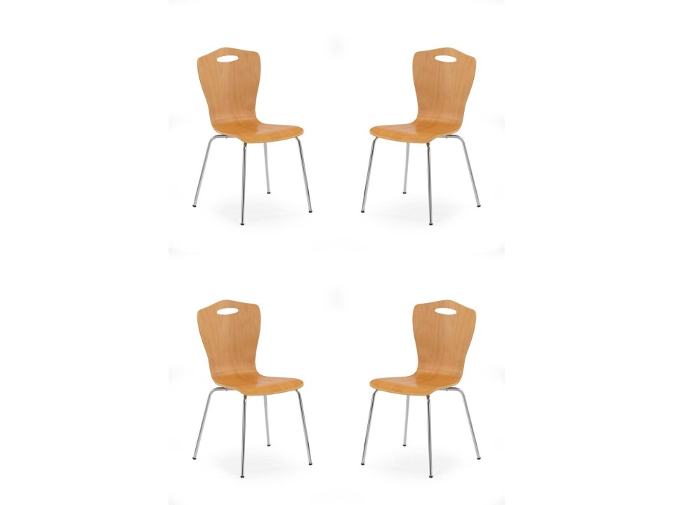 Cztery krzesła olcha - 7594
