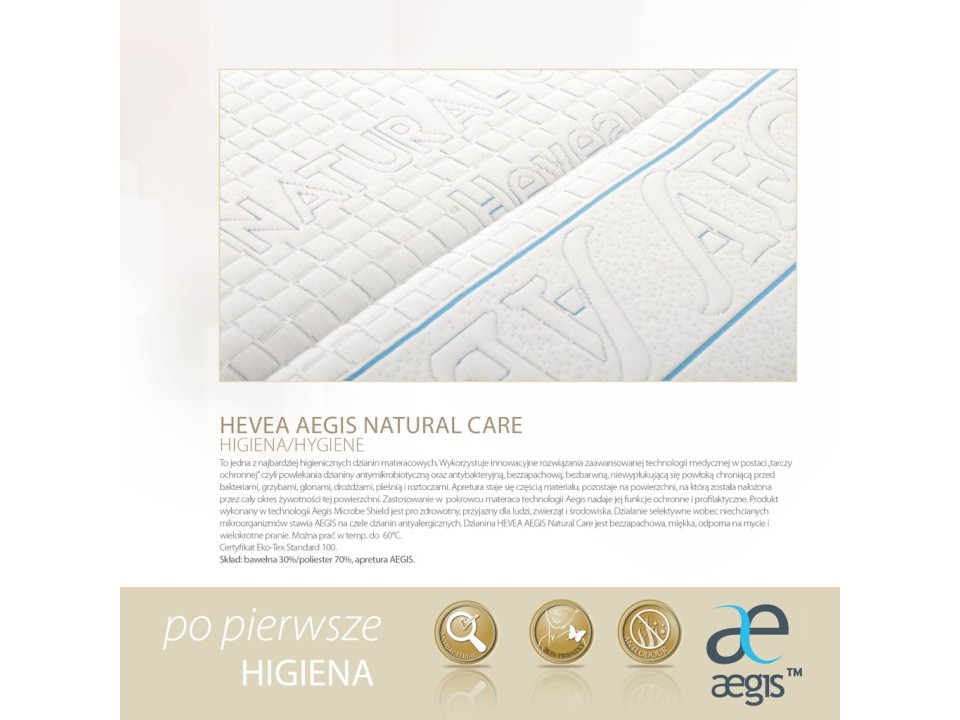 Materac lateksowy Hevea Comfort Prestige 200x180