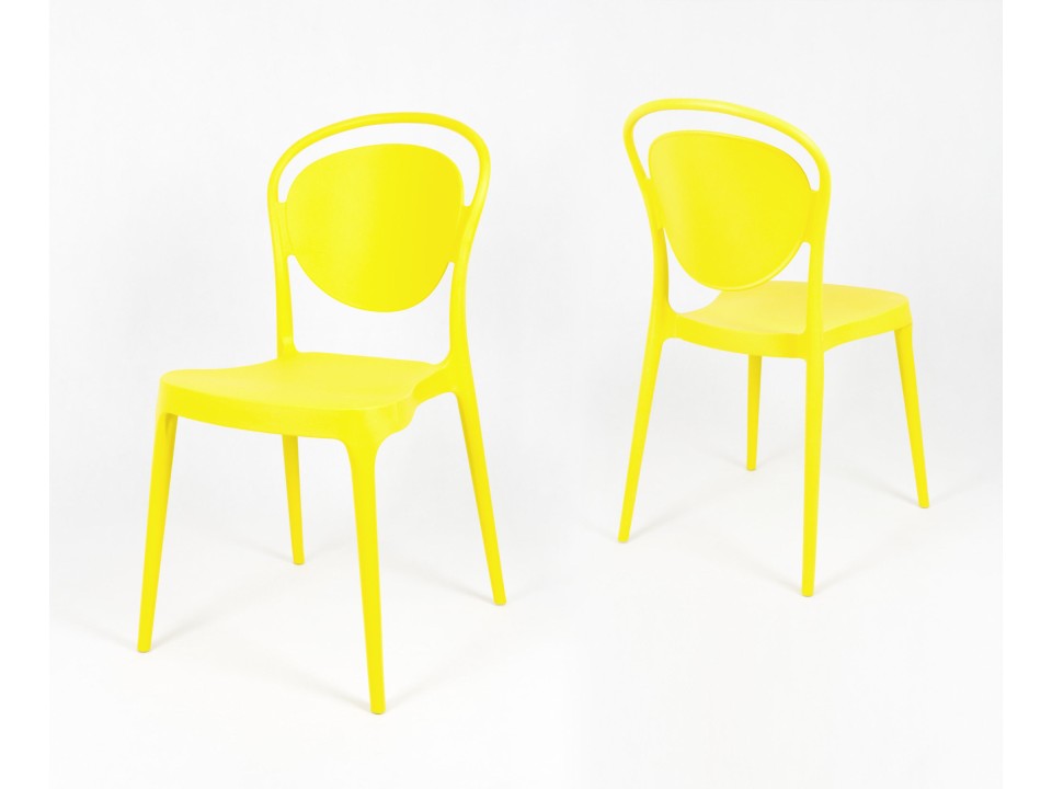 Sk Design Kr055 Żółte Krzesło Polipropylenowe