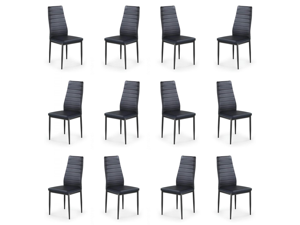 Dwanaście krzeseł czarnych - 6200