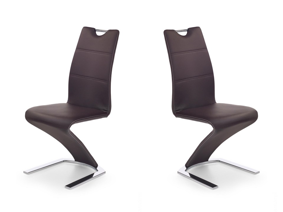Dwa krzesła brązowe - 4922