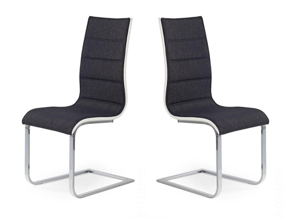 Dwa krzesła grafitowe - 4863