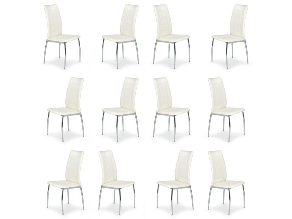 Dwanaście krzeseł białych - 6576