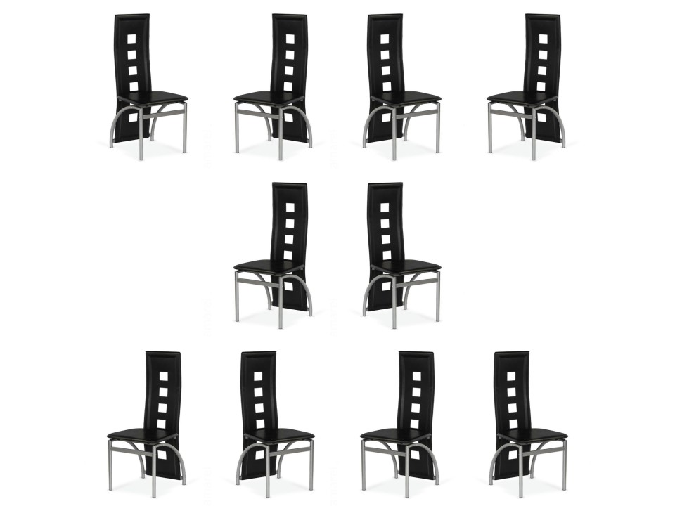 Dziesięć krzeseł czarnych - 7224