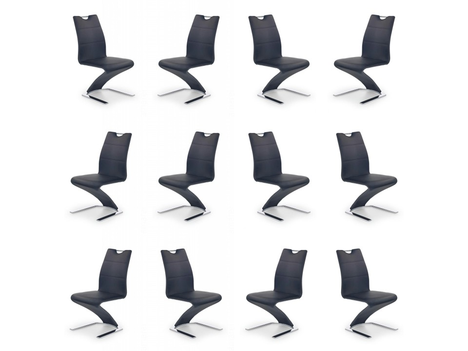 Dwanaście krzeseł czarnych - 4915