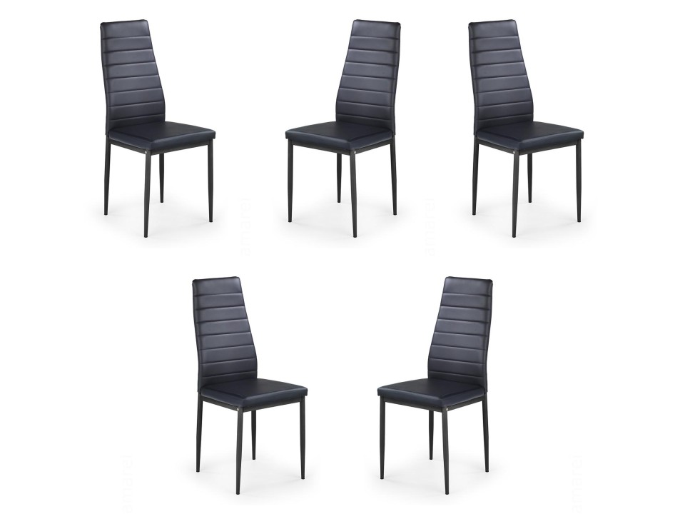 Pięć krzeseł czarnych - 6200