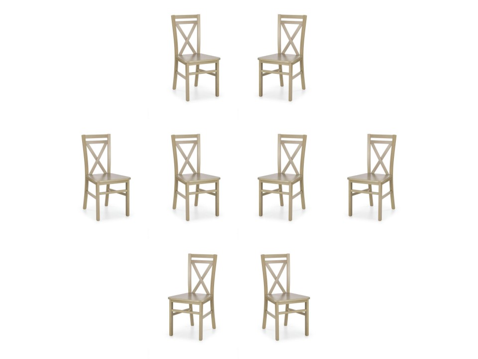 Osiem krzeseł dąb sonoma - 8098