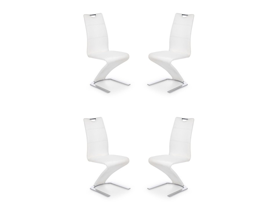 Cztery krzesła białe - 4908
