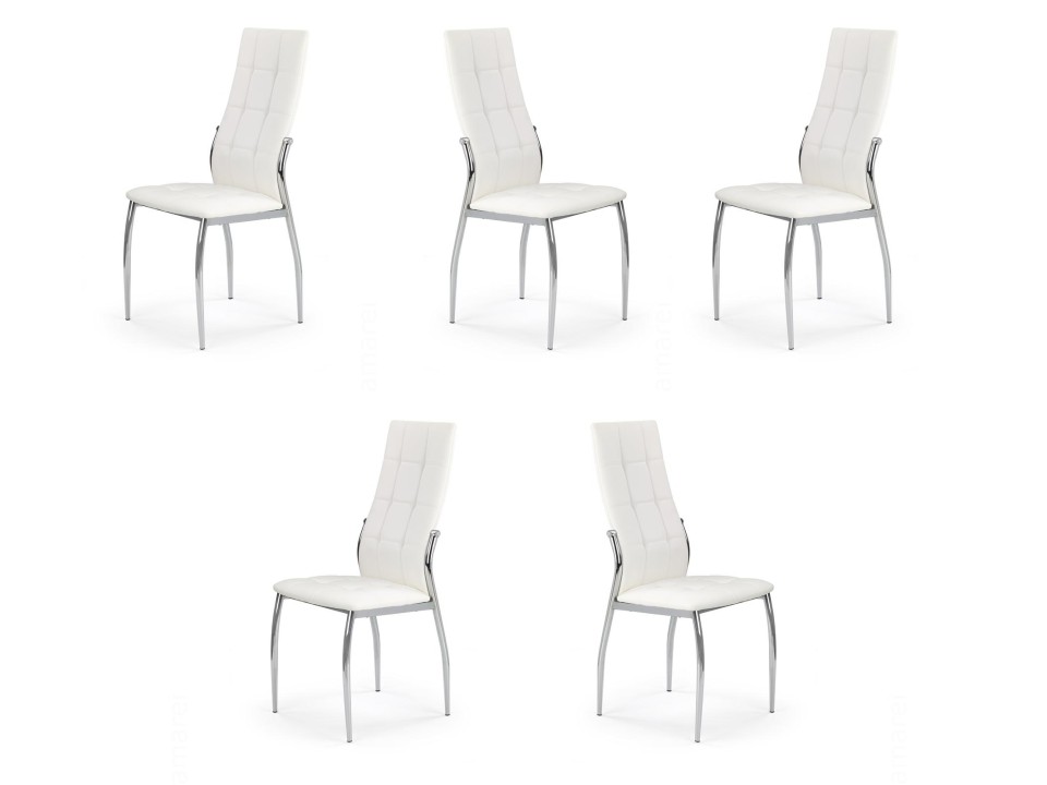 Pięć krzeseł białych - 0022