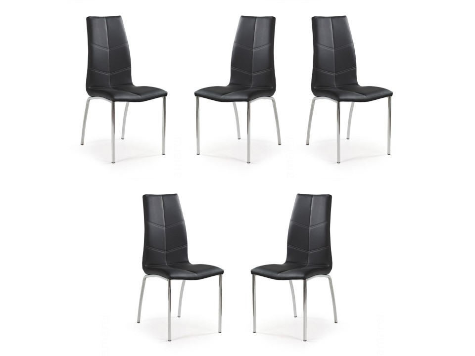 Pięć krzeseł czarnych - 5006