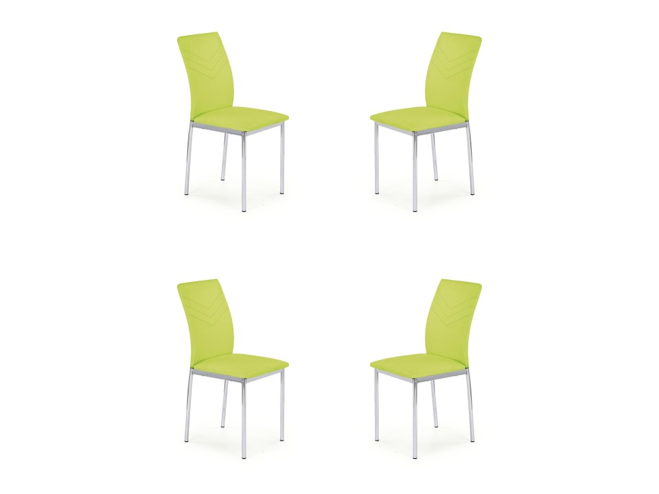 Cztery krzesła lime green - 7039