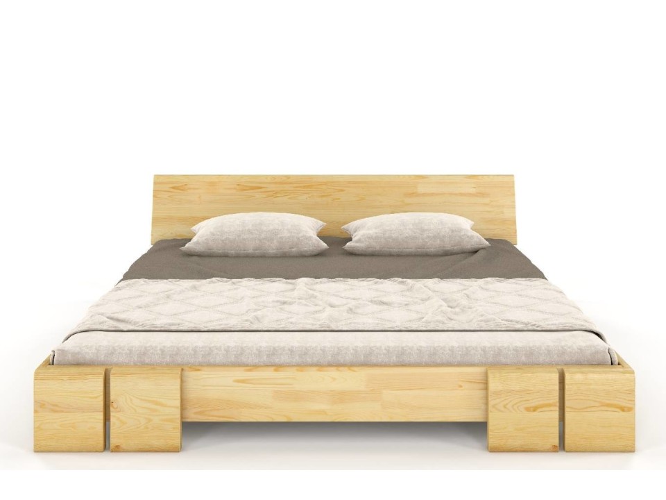 Łóżko drewniane sosnowe Vestre Niskie - Skandica