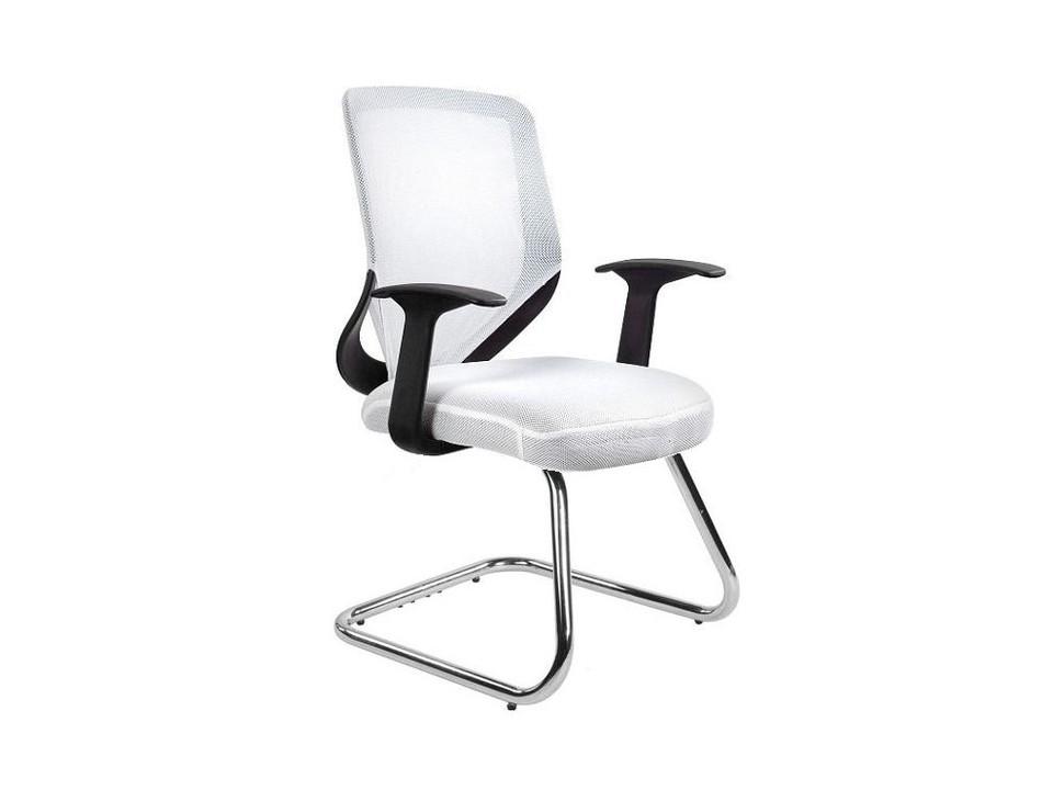 Krzesło biurowe Mobi Skid / biały - Unique