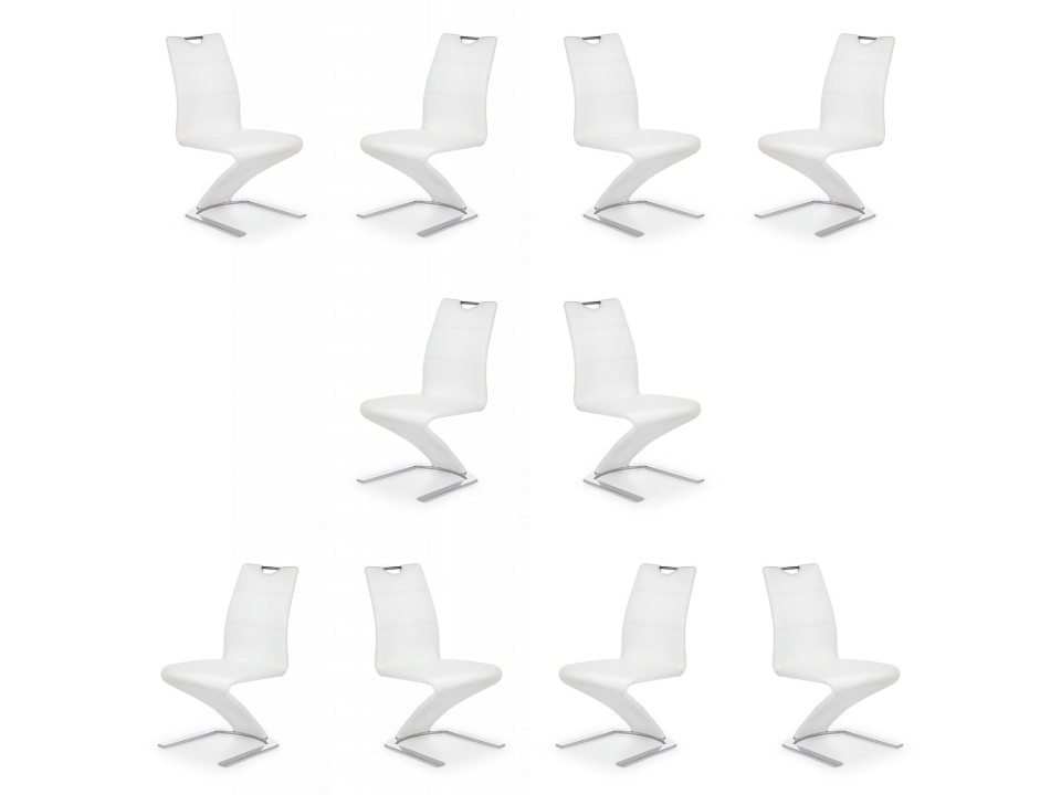 Dziesięć krzeseł białych - 4908