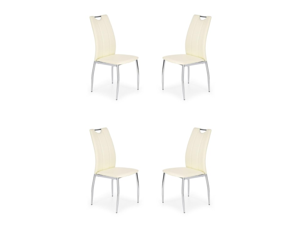 Cztery krzesła białe - 4793