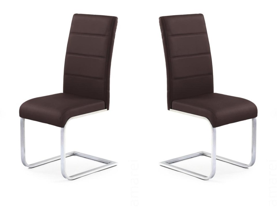 Dwa krzesła brązowe - 4731
