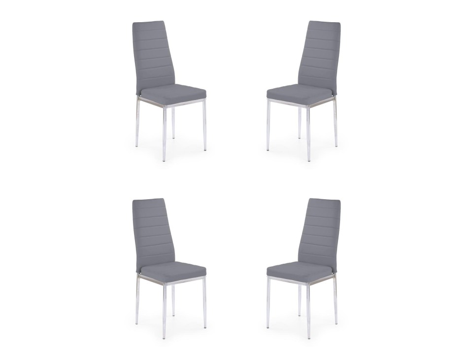 Cztery krzesła popielate - 6926
