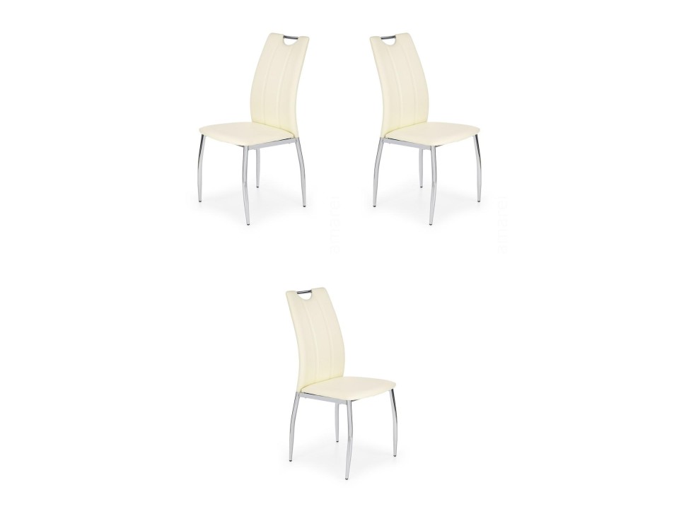Trzy krzesła białe - 4793