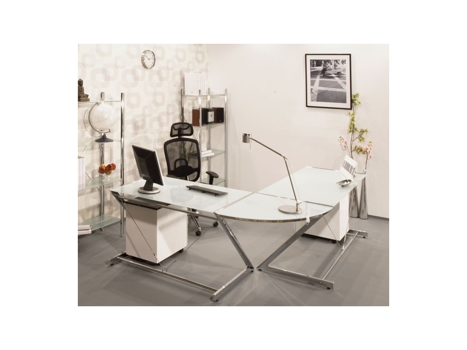 Biurko Z-Line - Chrom - Computer Desk White - Unique