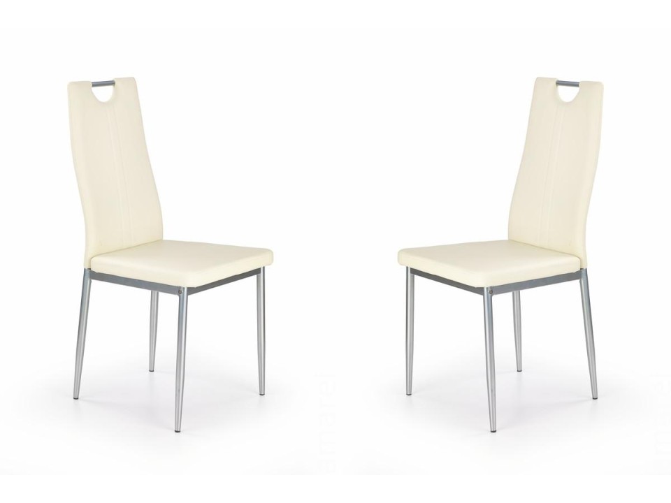 Dwa krzesła kremowe - 1722