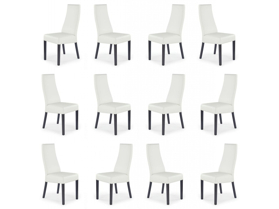 Dwanaście krzeseł wenge tapicerowanych MADRYT 121 - 0916